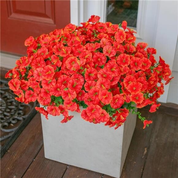 Fake Fall Flowers Artificial Flowers Plants for Outdoors Autumn Decoration - Picture 3 of 7